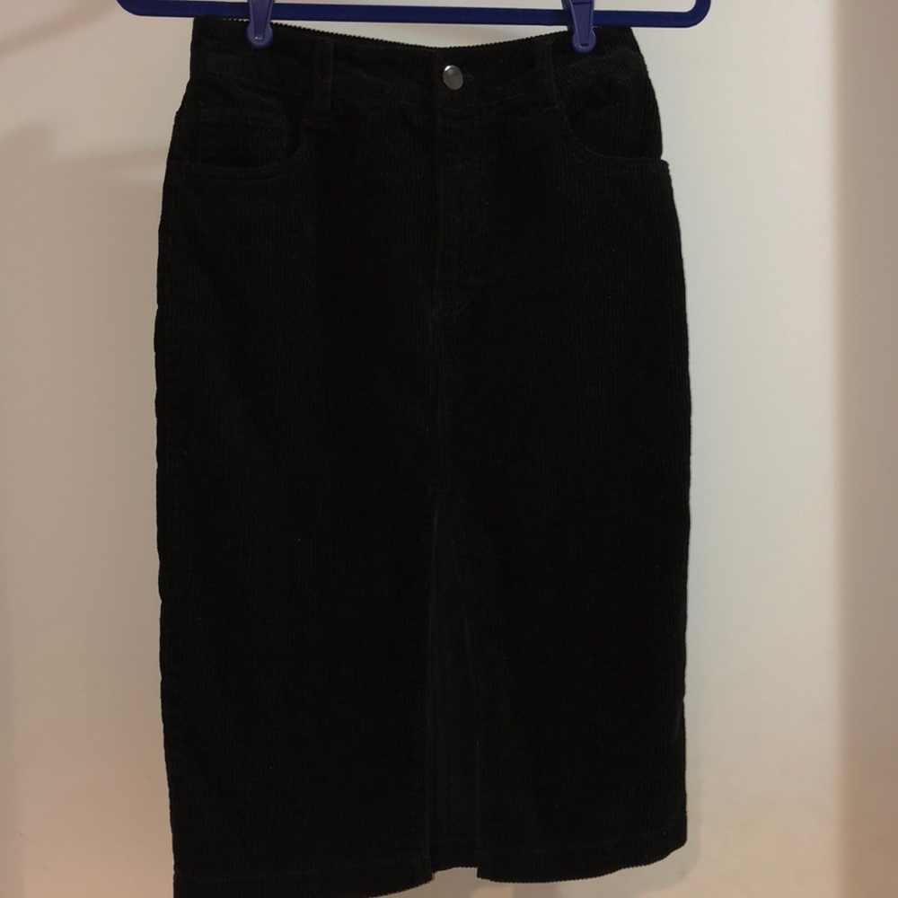 Forever 21 Black Corduroy Skirt